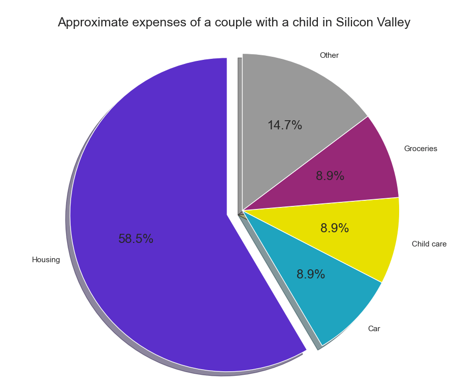 Expenses of a couple with a child in Silicon Valley
