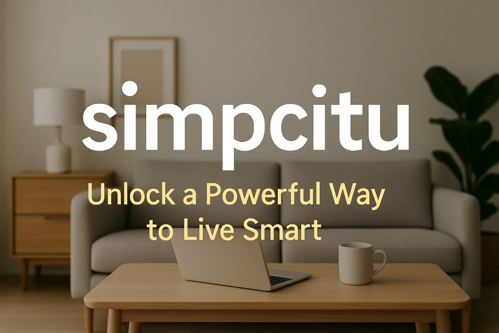 Simpcitu lifestyle concept - clean minimalist workspace with warm tones