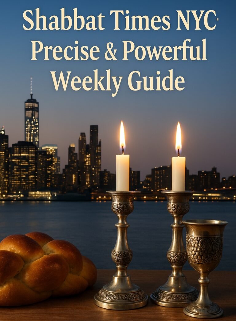 Shabbat Times NYC Precise & Powerful Weekly Guide IT Shifting