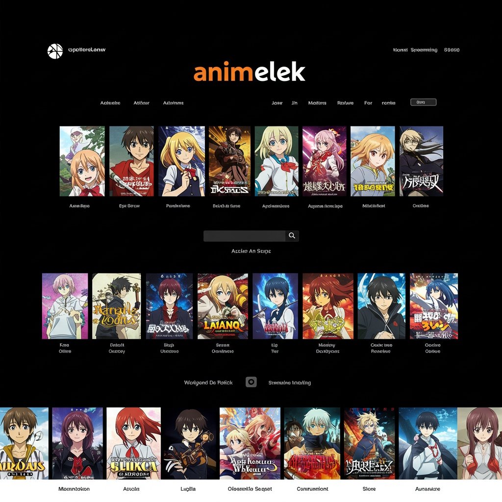 an homepage view on Animelek showing different option of anime that we can watch
